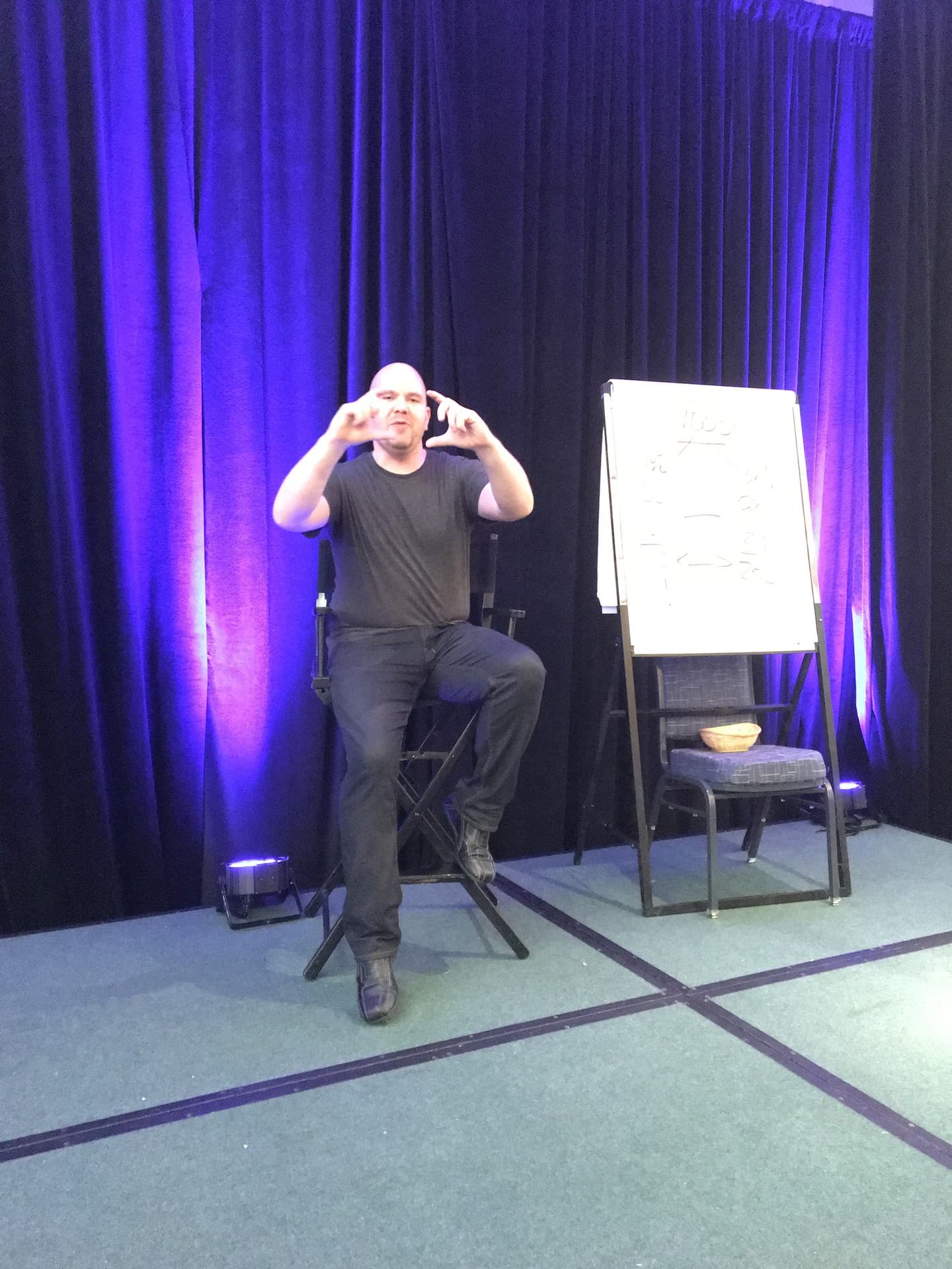 Michael Taylor leading a live workshop session