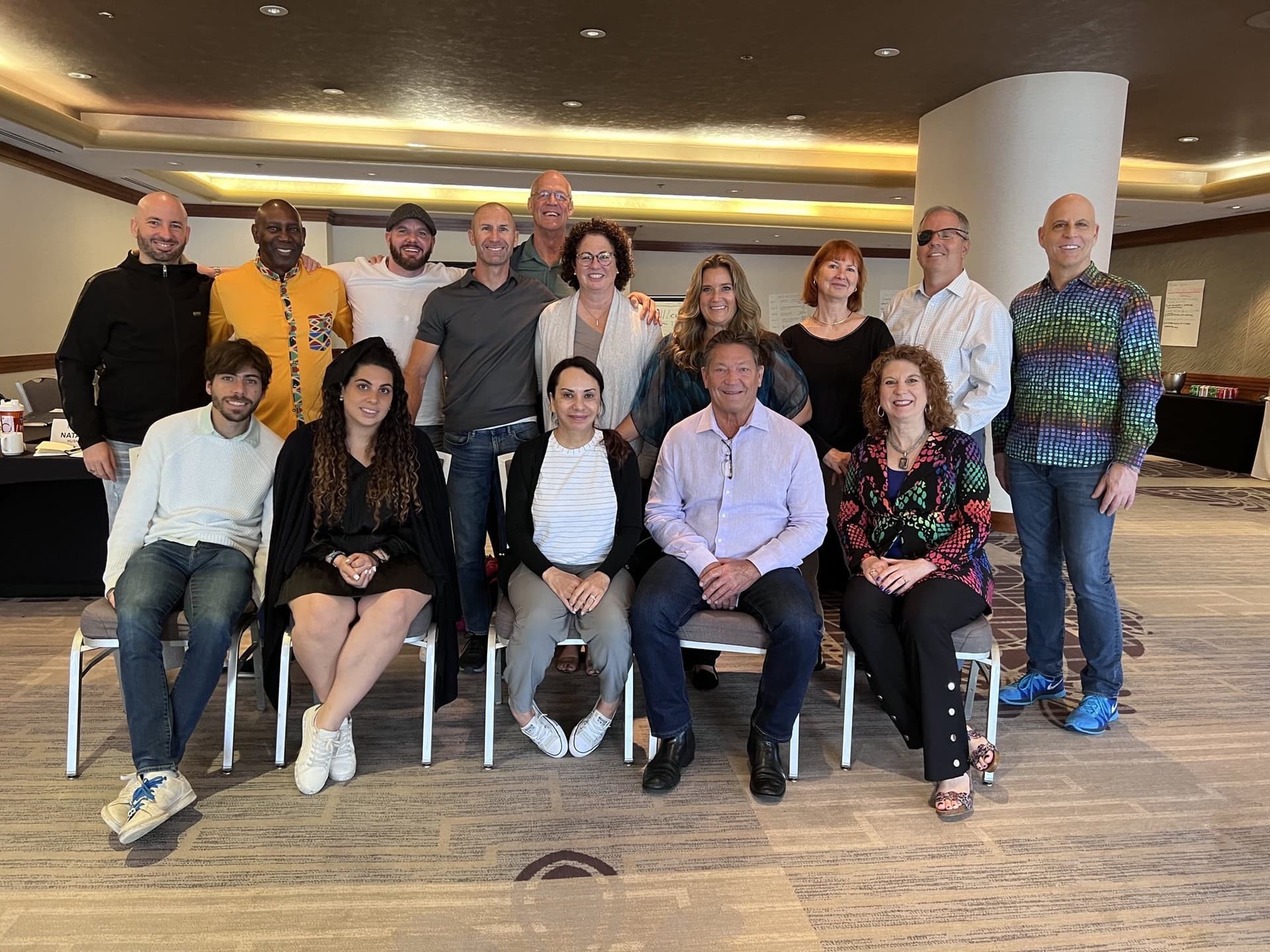 Michael Taylor with a workshop training cohort